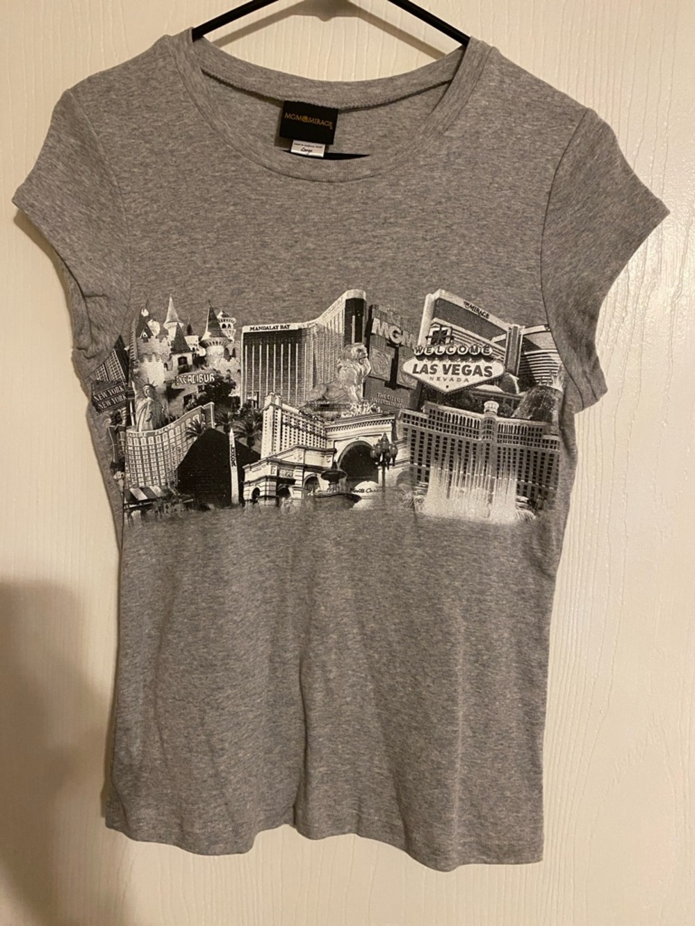 Girls' MCMANAGER Gray Las Vegas Graphic Tee